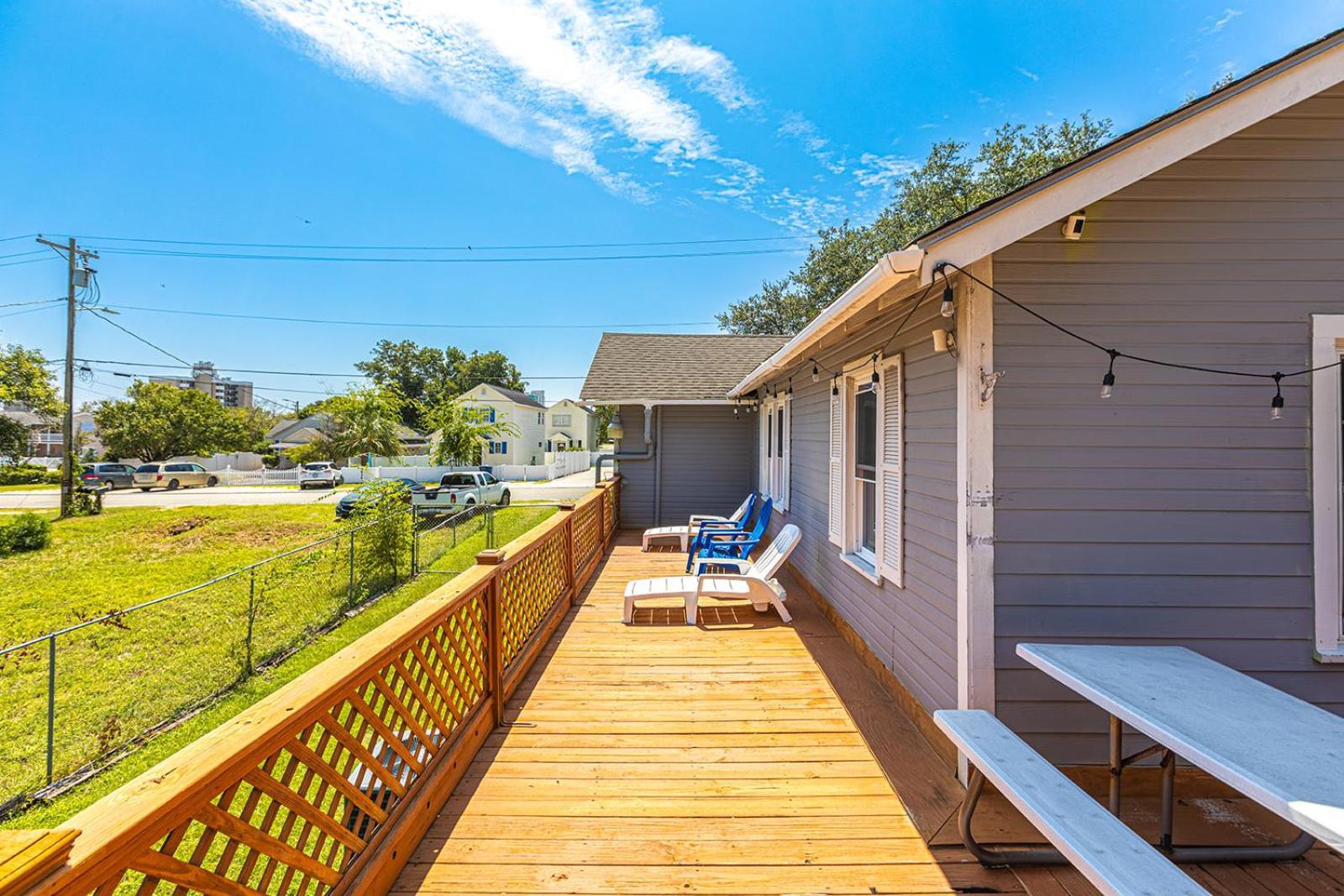 Gorgeous Centrally Located Ocean View 2 King, Huge Private Yard & Deck, Firepit, Bbq, & Game Tables Myrtle Beach Luaran gambar